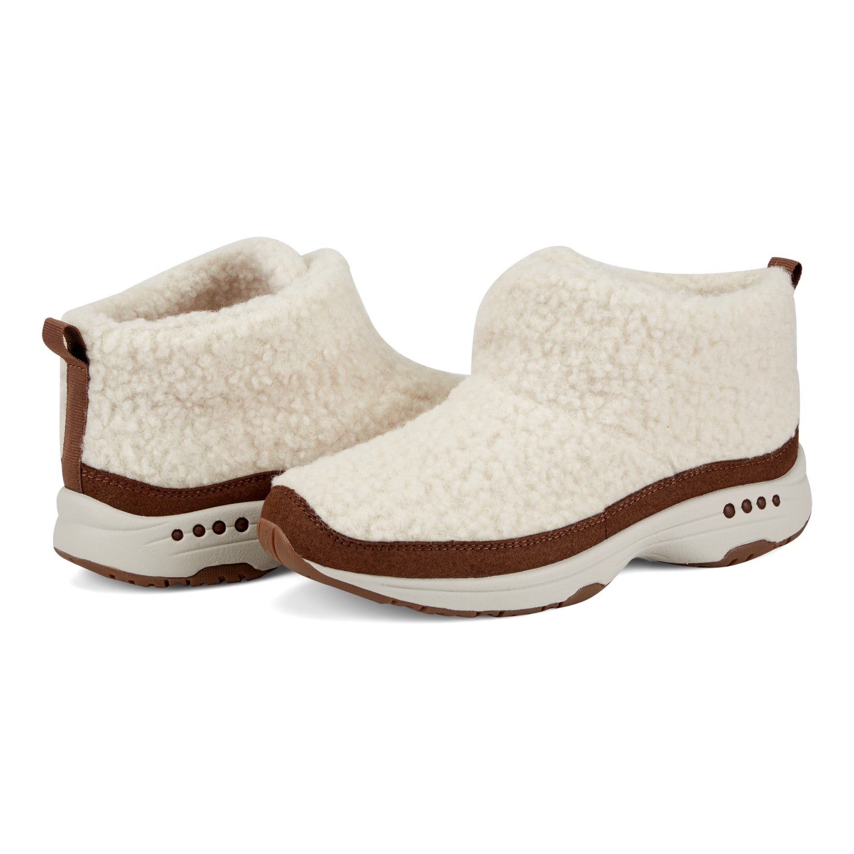 Easy Spirit Trippin Cozy Booties - Natural