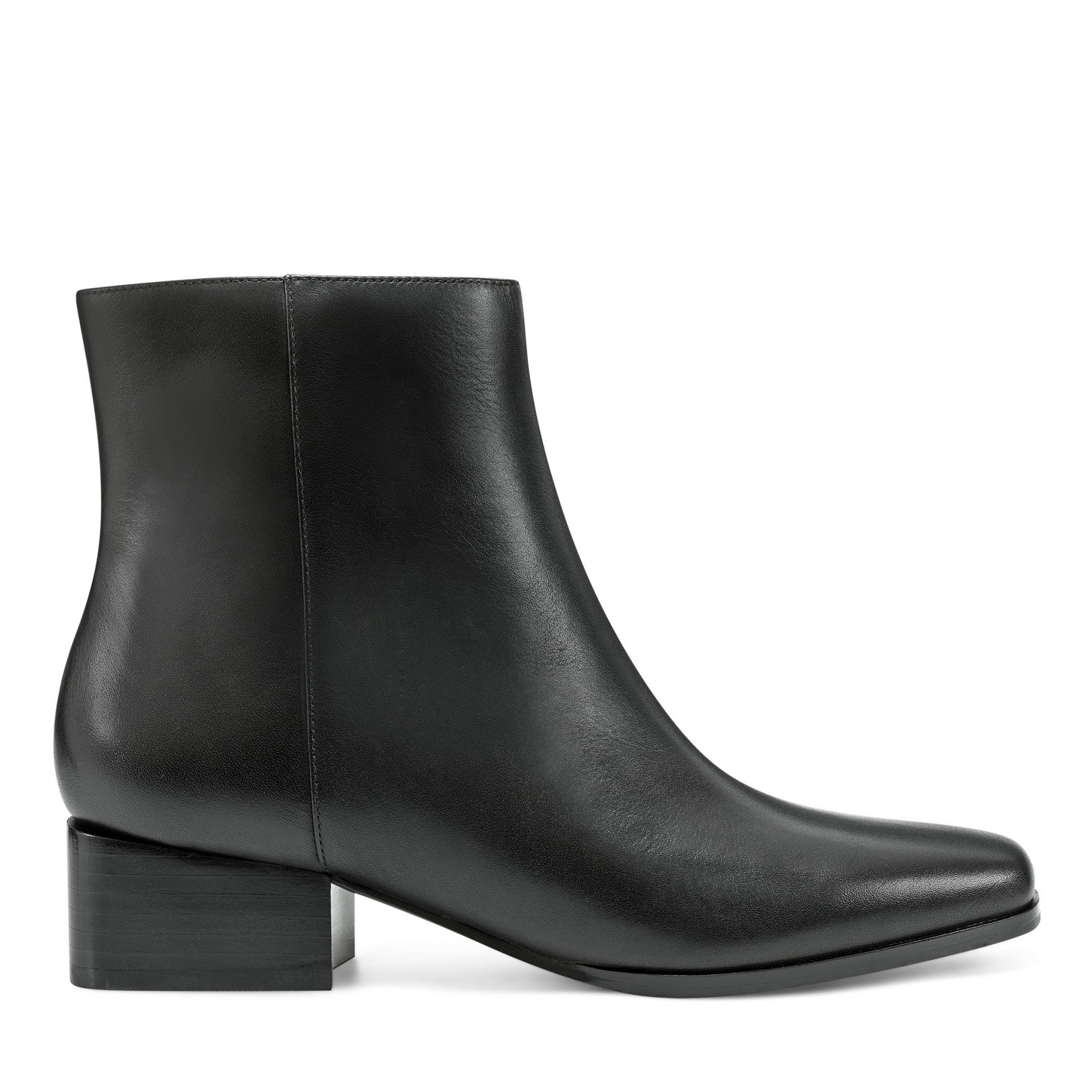 Easy Spirit Sidney Dress Booties - Black Leather