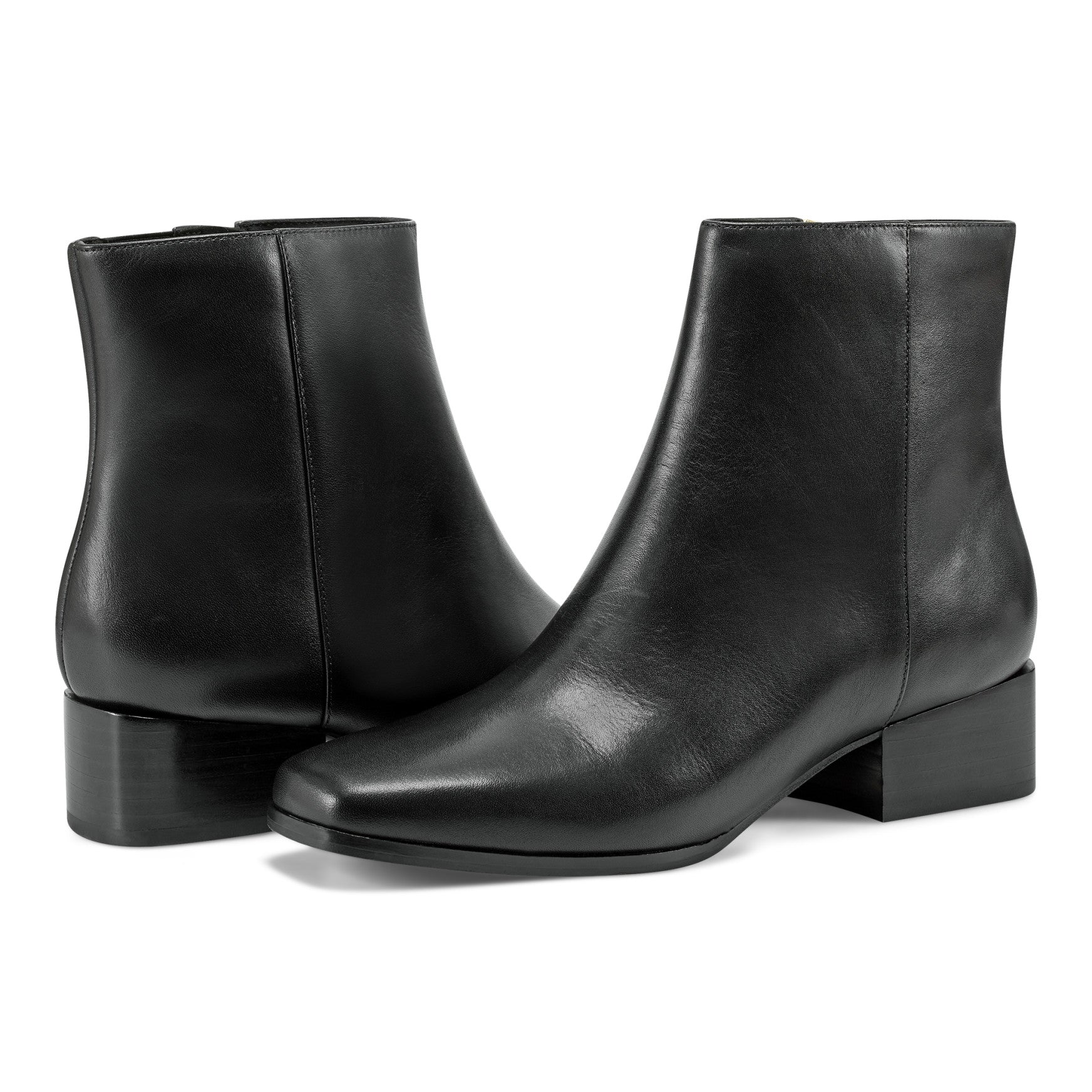 Easy Spirit Sidney Dress Booties - Black Leather