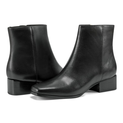 Easy Spirit Sidney Dress Booties - Black Leather