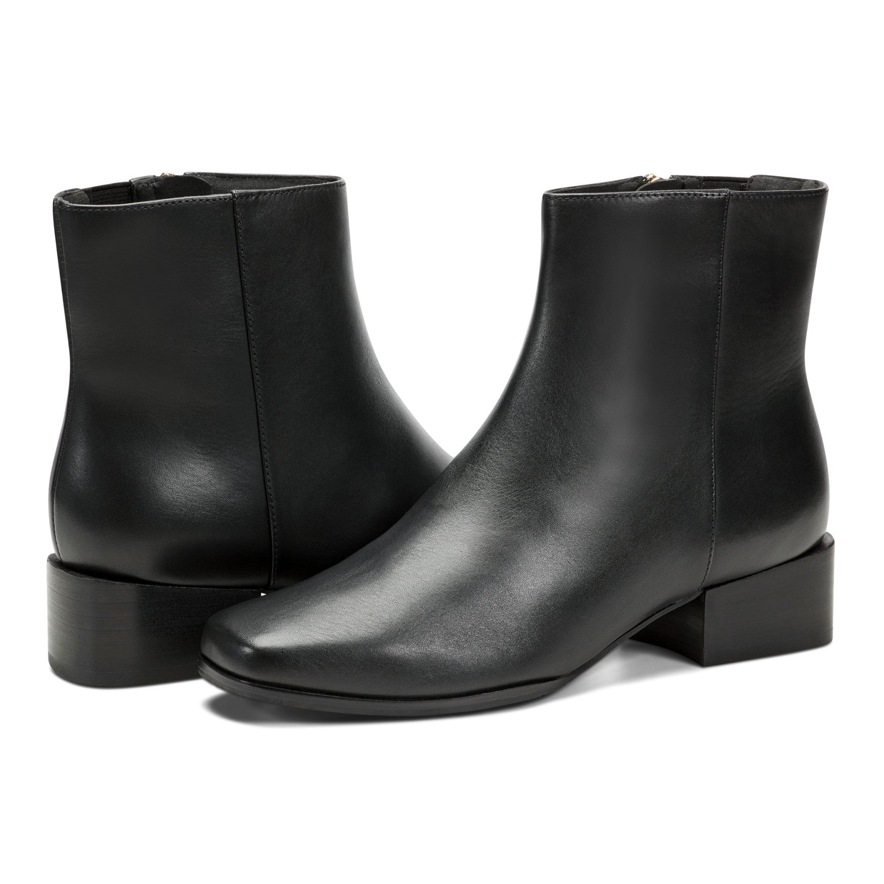 Easy Spirit Sidney Dress Booties - Black Leather