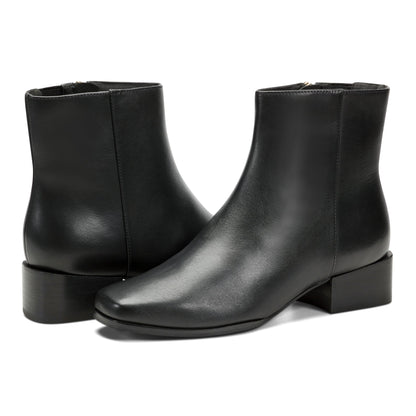 Easy Spirit Sidney Dress Booties - Black Leather