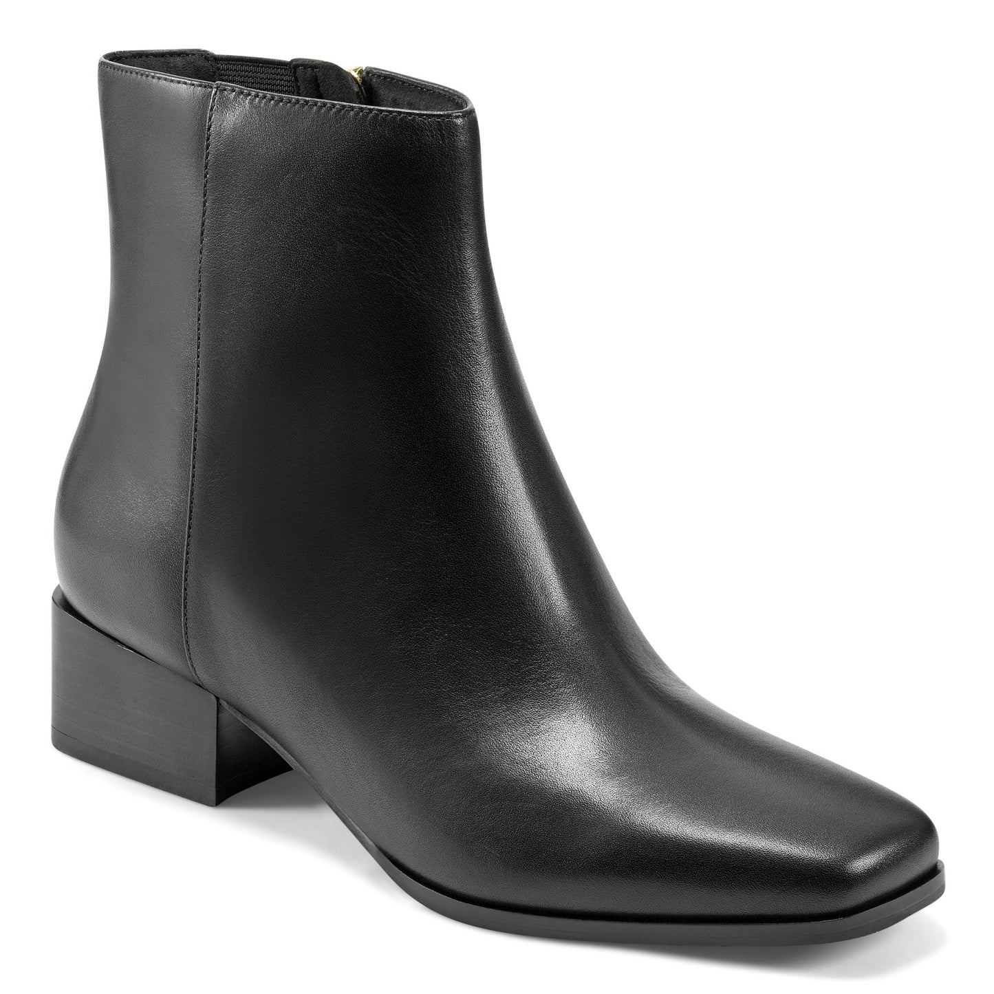 Easy Spirit Sidney Dress Booties - Black Leather