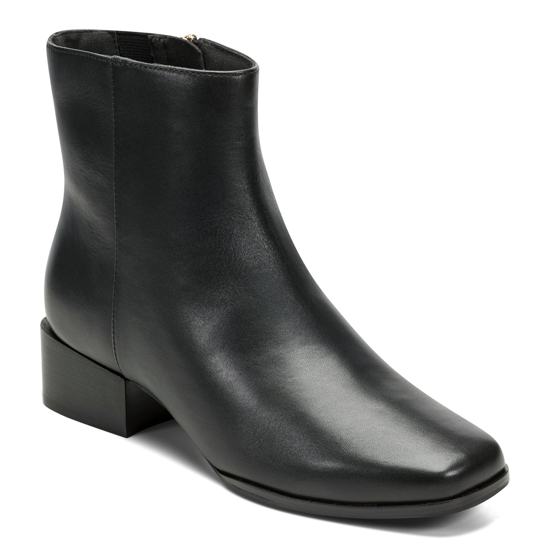 Easy Spirit Sidney Dress Booties - Black Leather