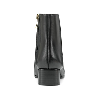 Easy Spirit Sidney Dress Booties - Black Leather