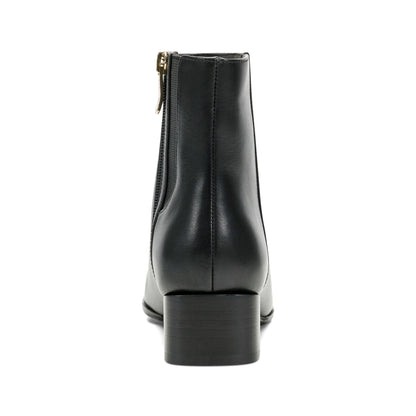 Easy Spirit Sidney Dress Booties - Black Leather