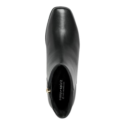 Easy Spirit Sidney Dress Booties - Black Leather