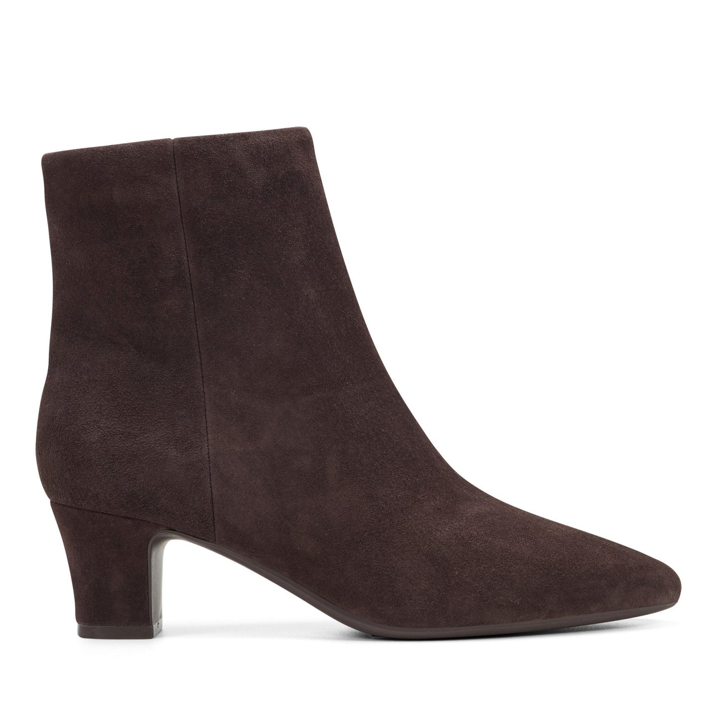 Easy Spirit Isra Ankle Booties - Dark Brown Suede