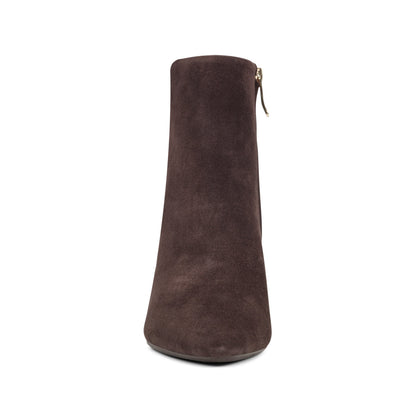 Easy Spirit Isra Ankle Booties - Dark Brown Suede