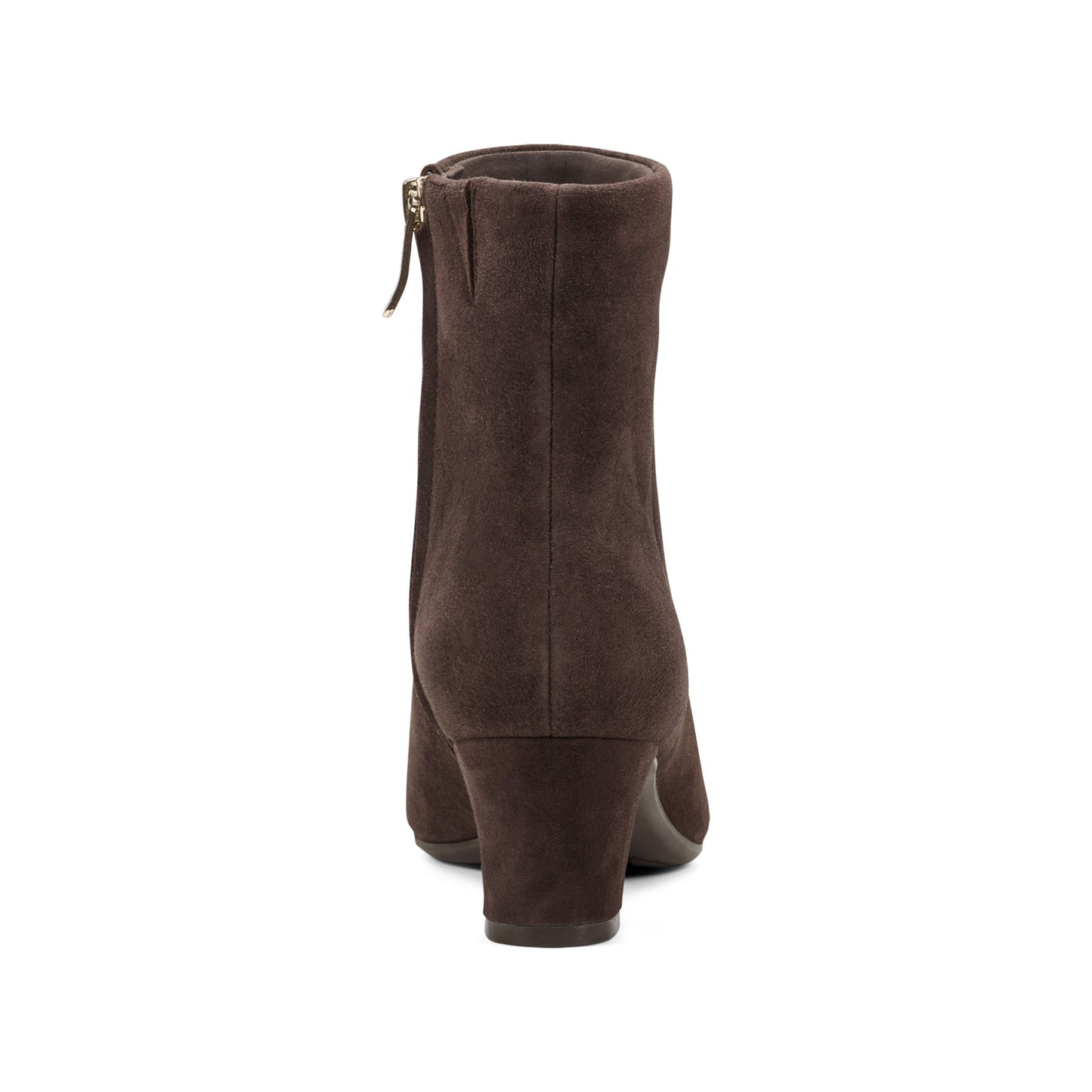 Easy Spirit Isra Ankle Booties - Dark Brown Suede
