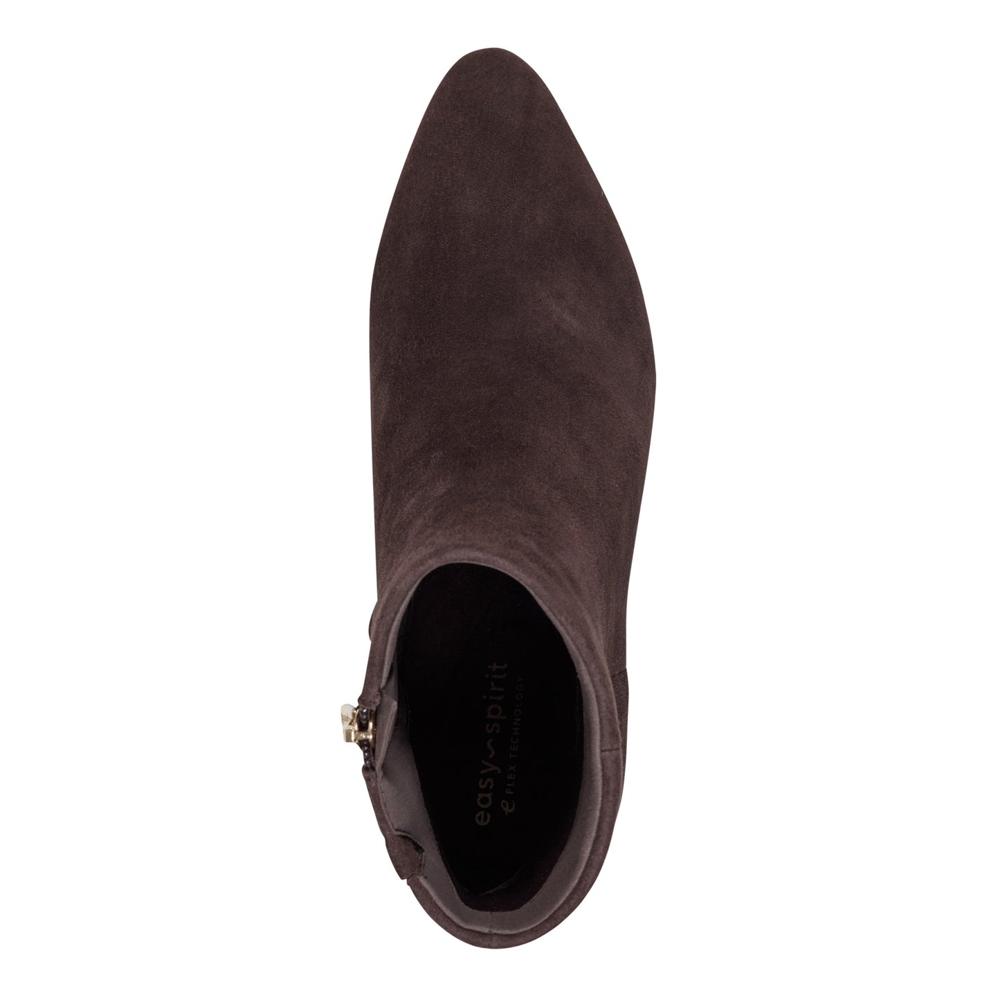 Easy Spirit Isra Ankle Booties - Dark Brown Suede