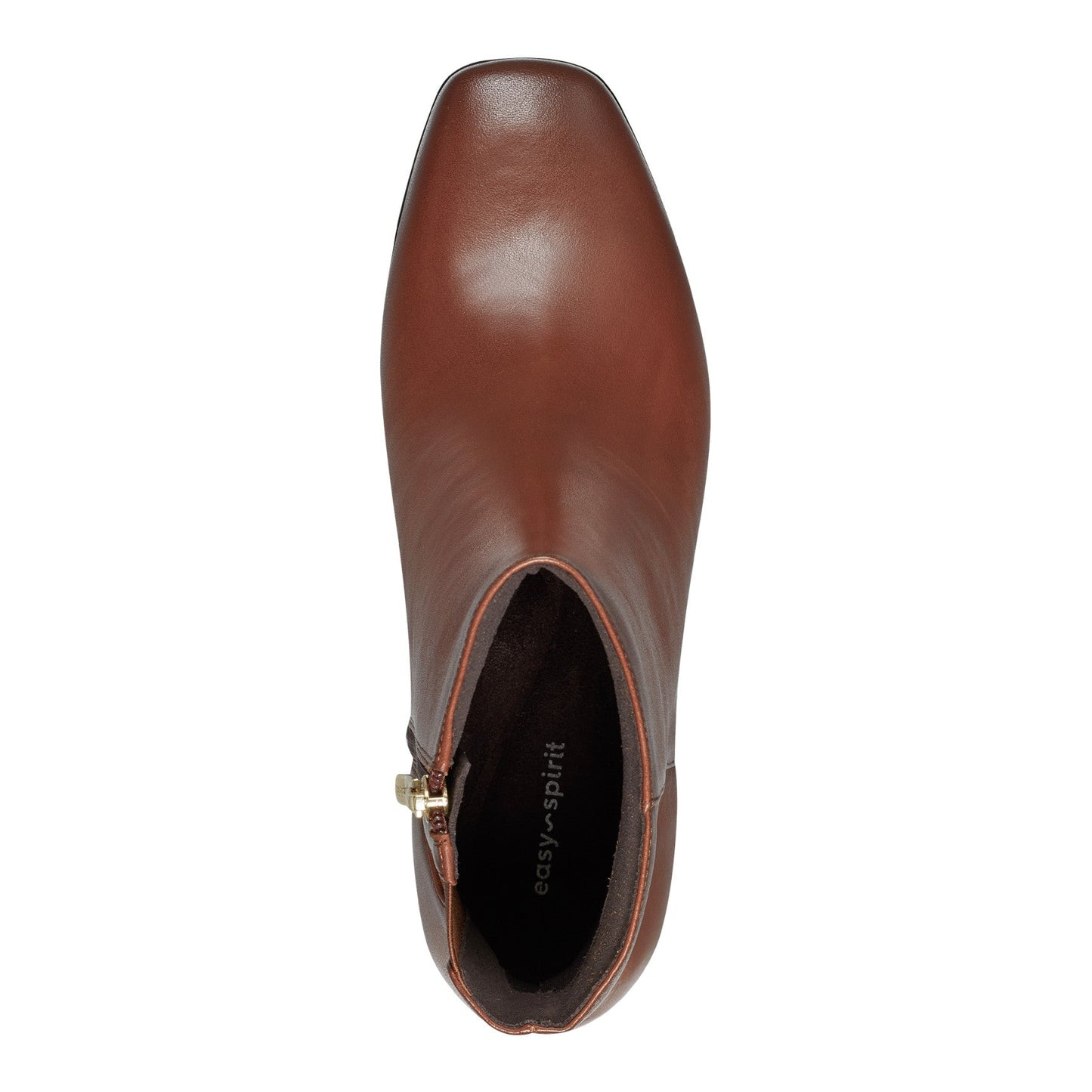 Easy Spirit Sidney Dress Booties - Brown Leather