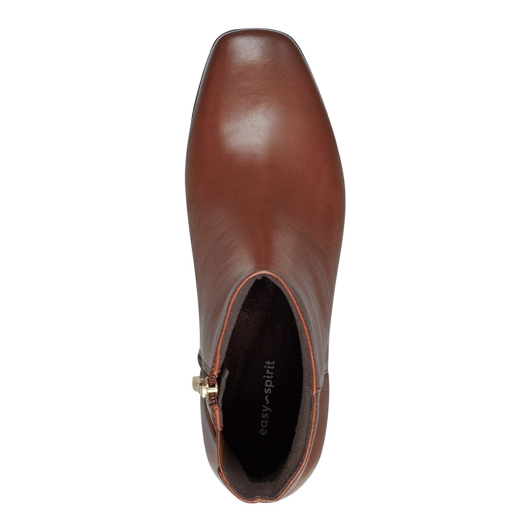 Easy Spirit Sidney Dress Booties - Brown Leather