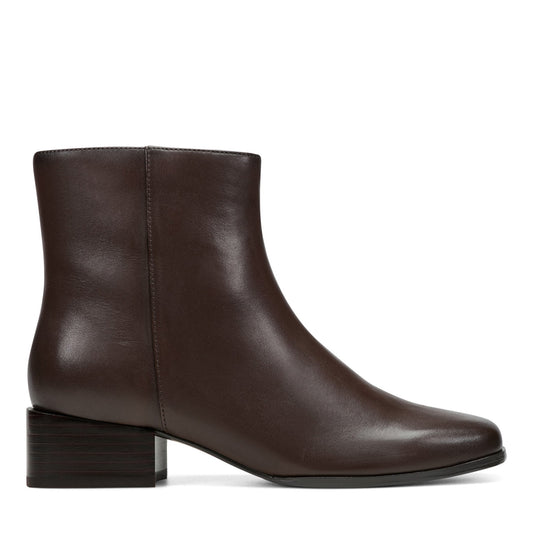 Easy Spirit Sidney Dress Booties - Dark Brown Leather