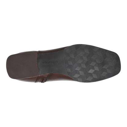 Easy Spirit Sidney Dress Booties - Dark Brown Leather