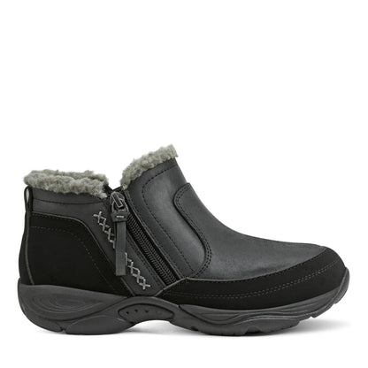 Easy Spirit Epic Cold Weather Booties - Black Leather