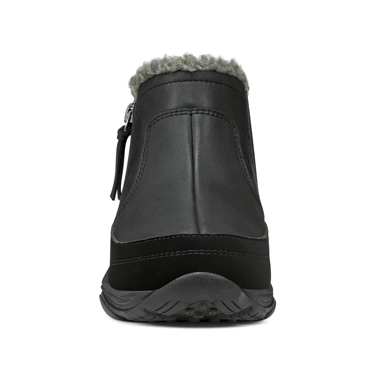 Easy Spirit Epic Cold Weather Booties - Black Leather