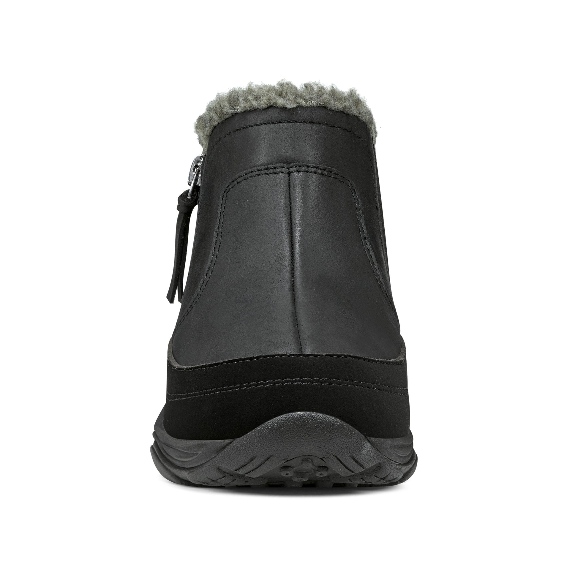 Easy Spirit Epic Cold Weather Booties - Black Leather