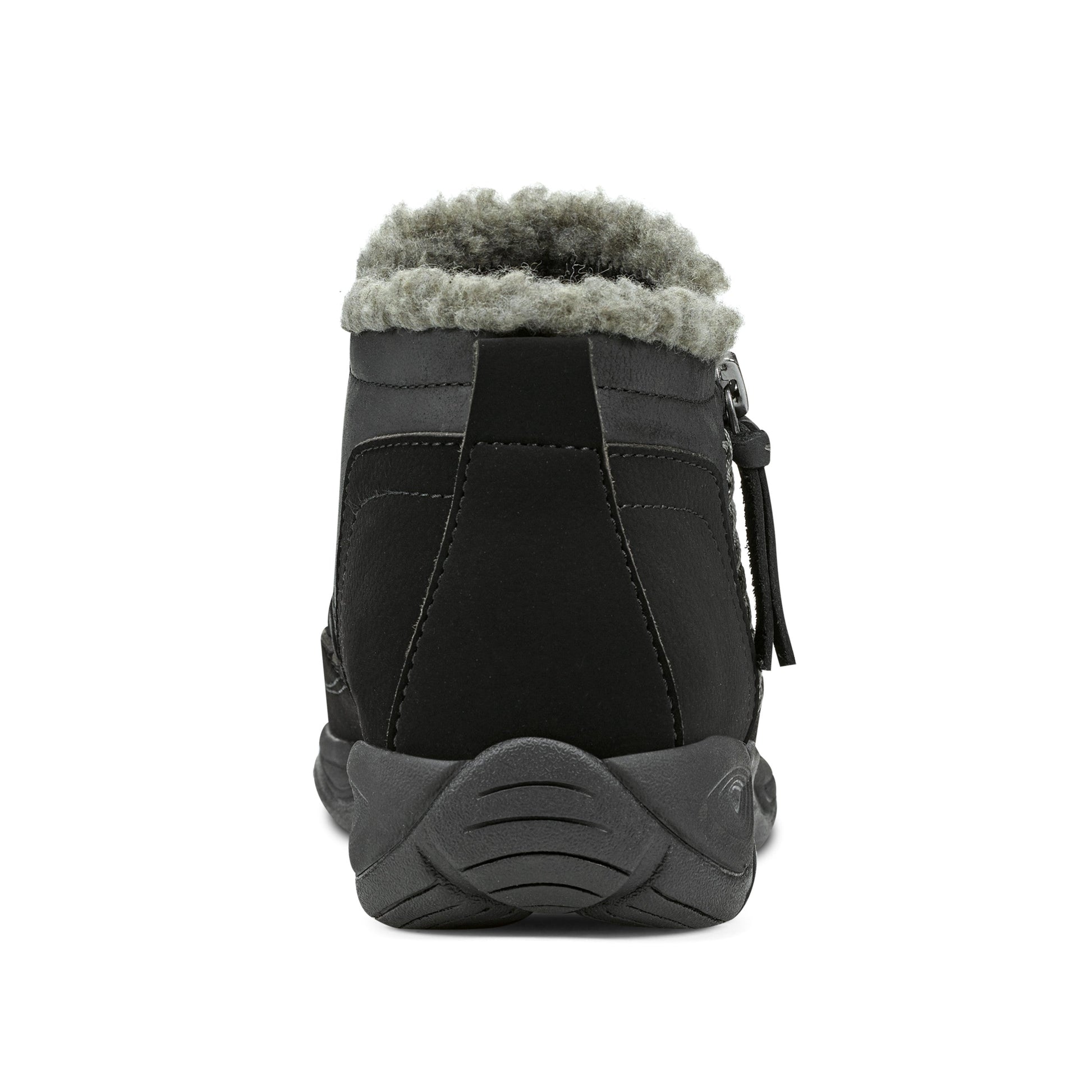 Easy Spirit Epic Cold Weather Booties - Black Leather