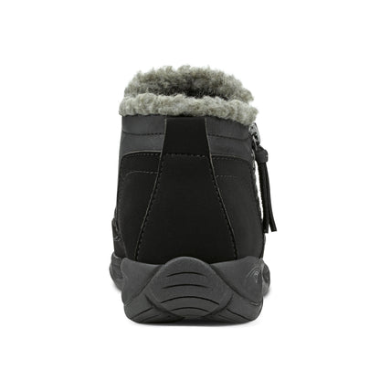 Easy Spirit Epic Cold Weather Booties - Black Leather