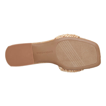 Easy Spirit Gatlin Slide Sandals - Natural Raffia