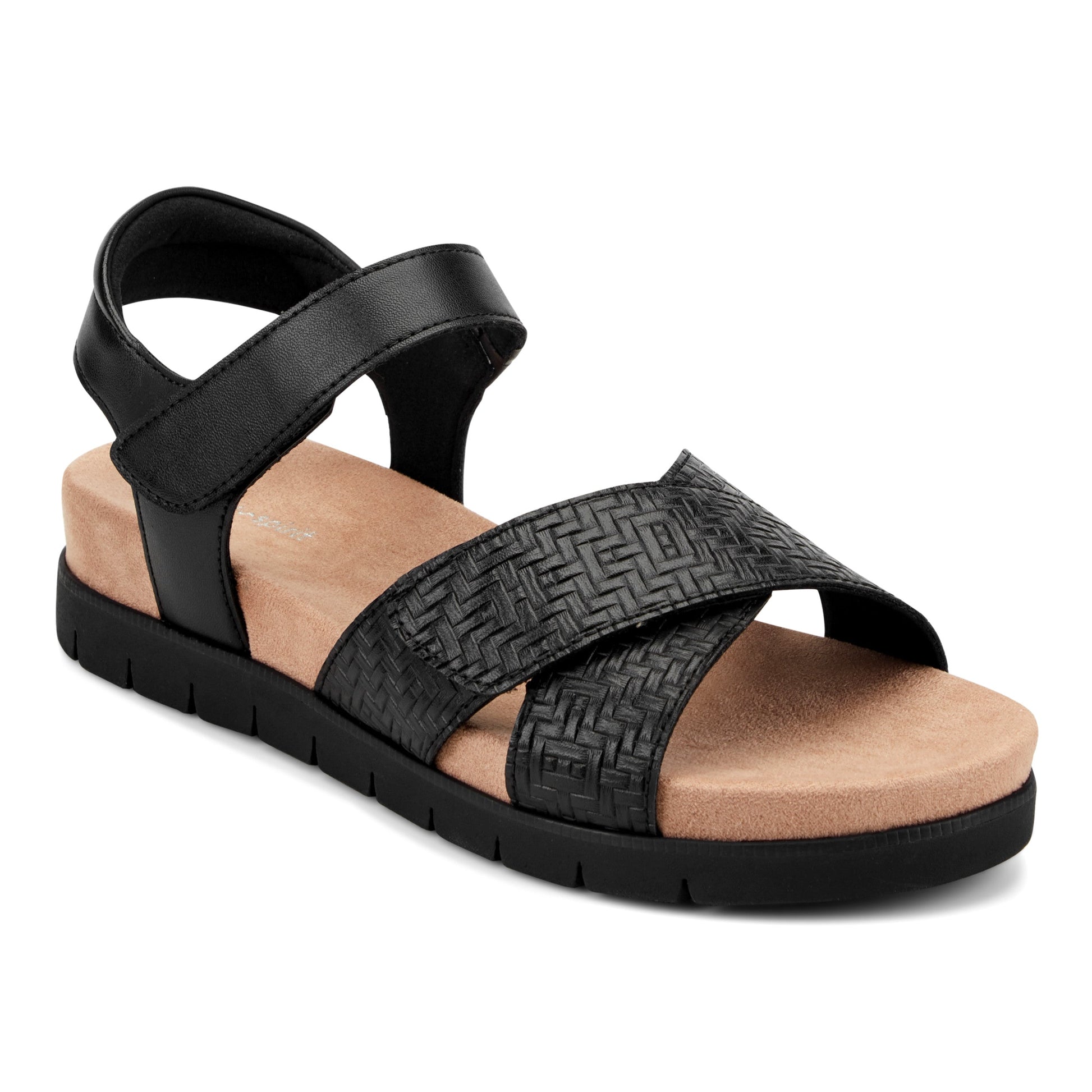 Easy Spirit Halley Strappy Sandals - Black
