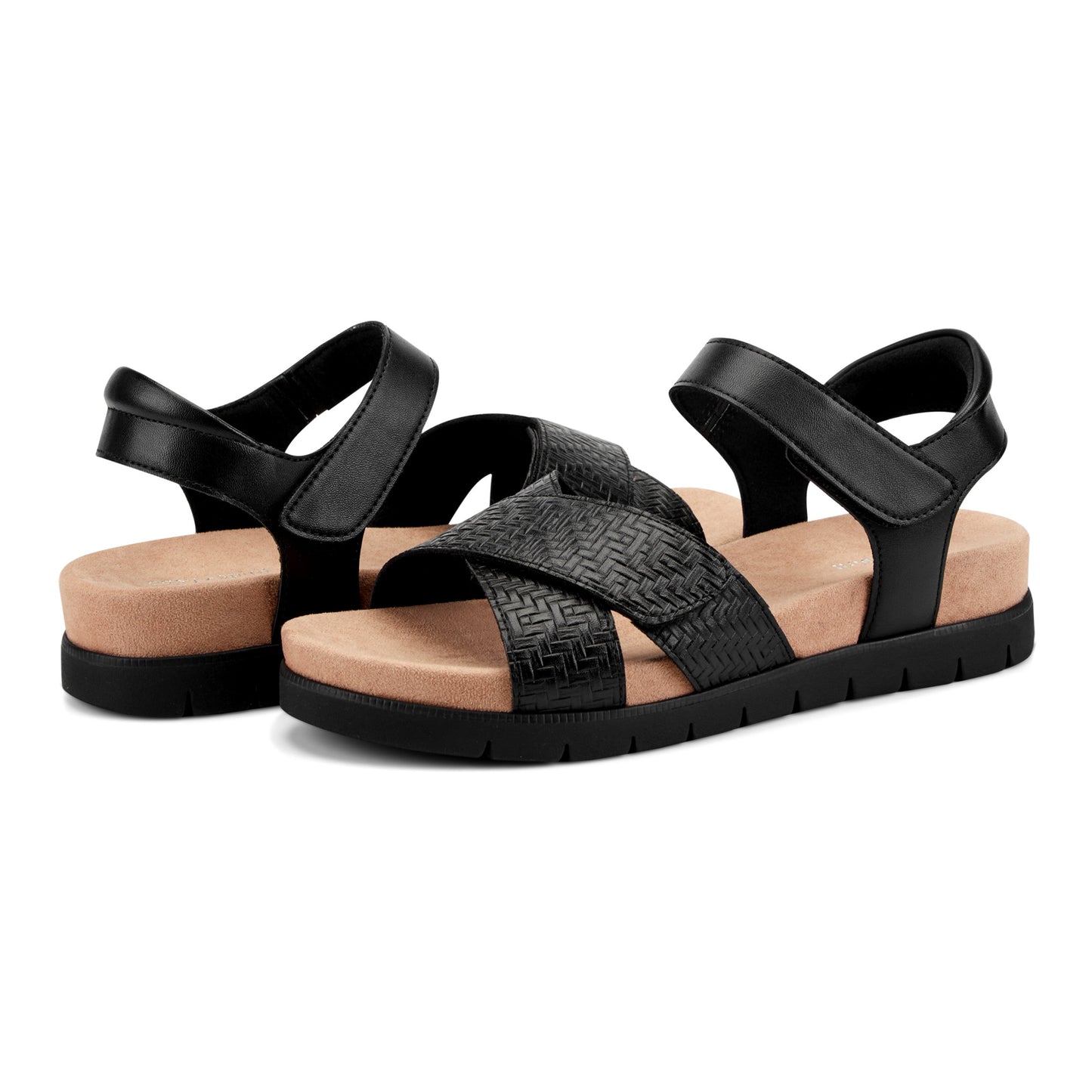Easy Spirit Halley Strappy Sandals - Black