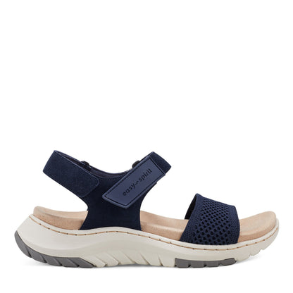 Easy Spirit Sway Casual Platform Sandals - Navy