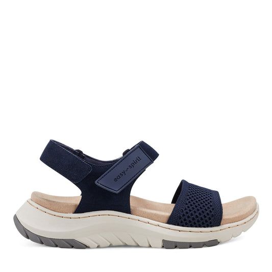 Easy Spirit Sway Casual Platform Sandals - Navy