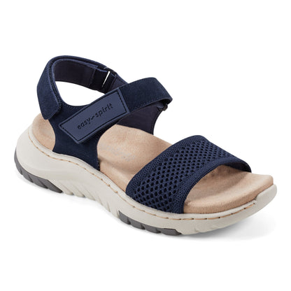 Easy Spirit Sway Casual Platform Sandals - Navy