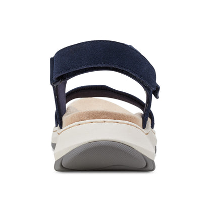Easy Spirit Sway Casual Platform Sandals - Navy
