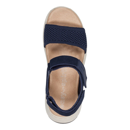 Easy Spirit Sway Casual Platform Sandals - Navy