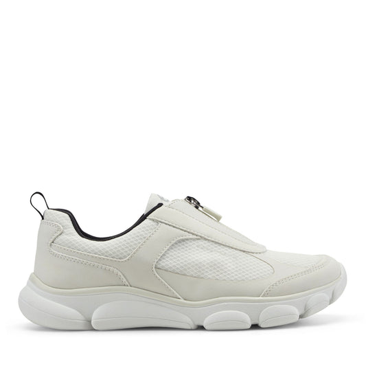 Easy Spirit Nari Zip Up Sneakers - Ivory