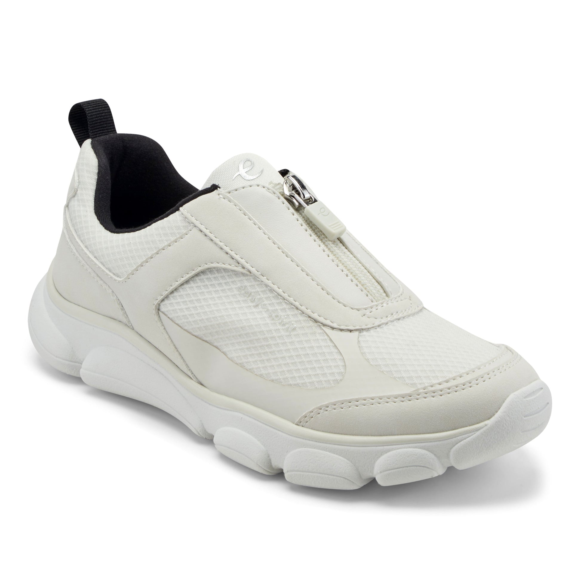 Easy Spirit Nari Zip Up Sneakers - Ivory