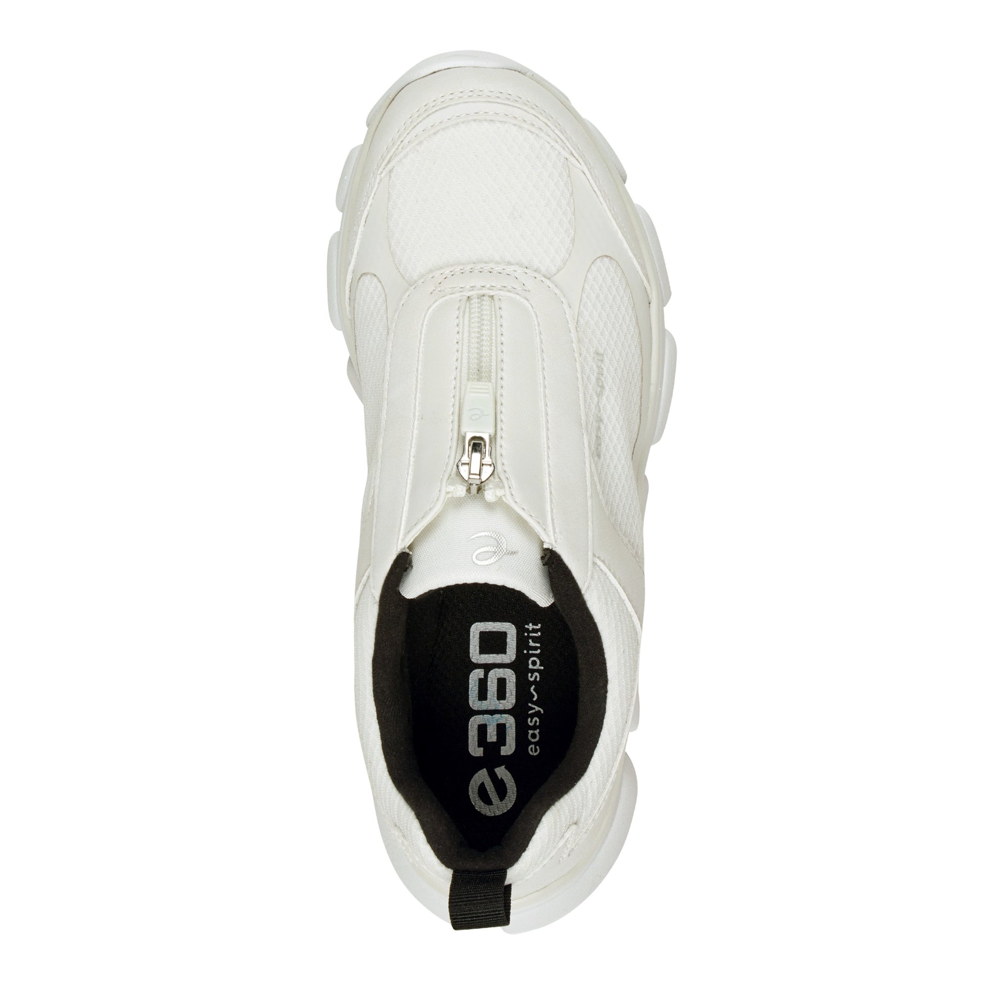 Easy Spirit Nari Zip Up Sneakers - Ivory