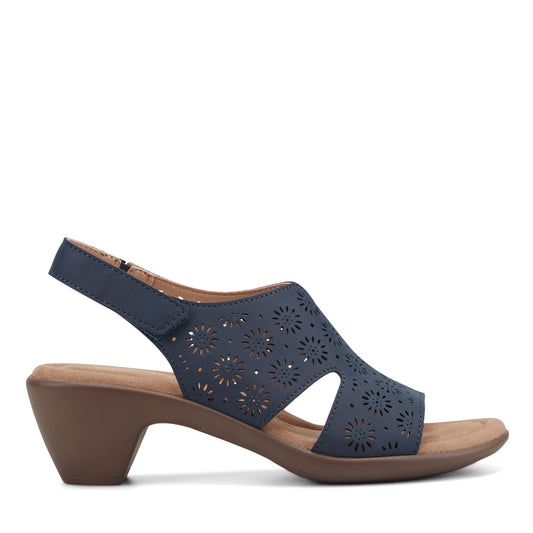 Easy Spirit Conie Heeled Sandals - Navy