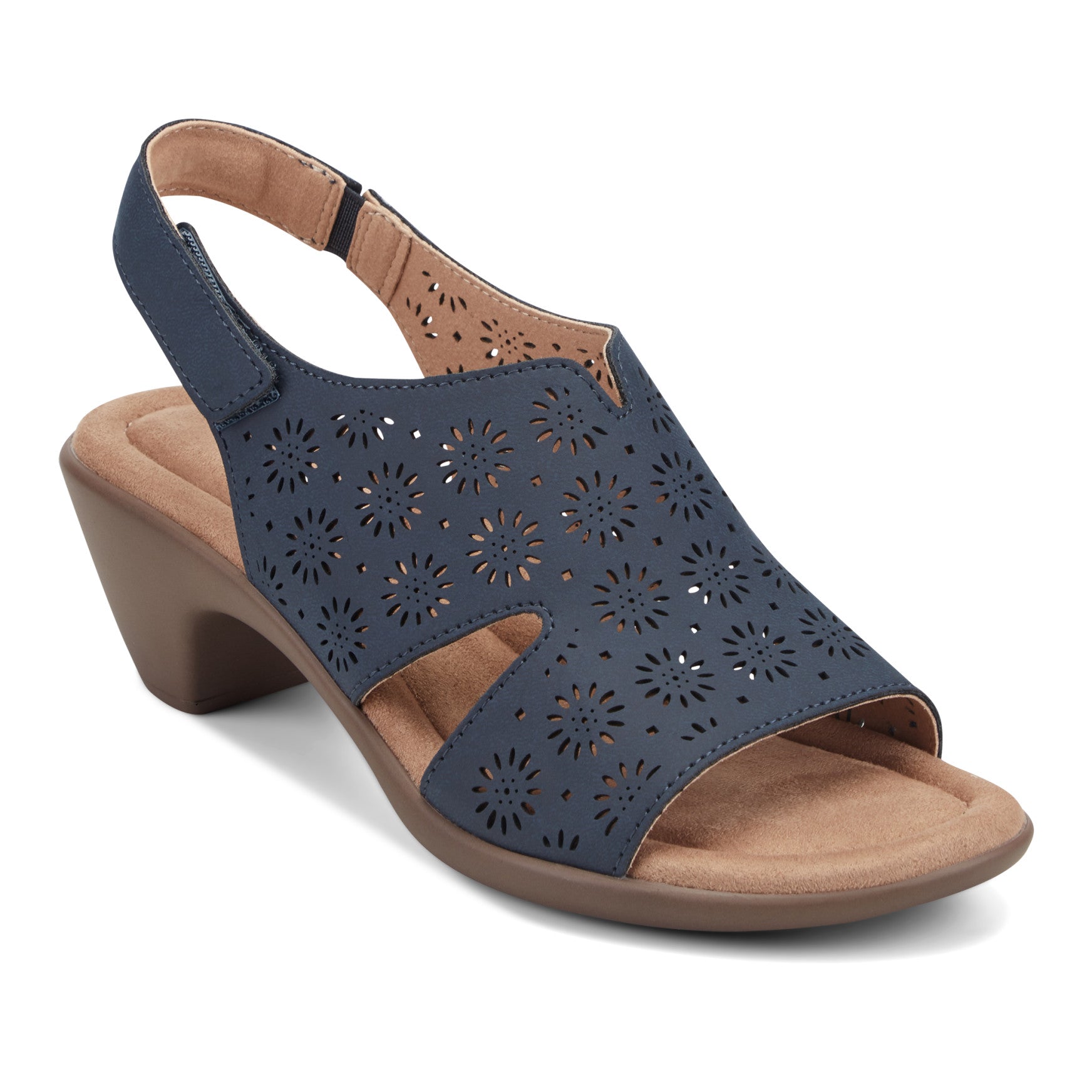 Easy Spirit Conie Heeled Sandals - Navy