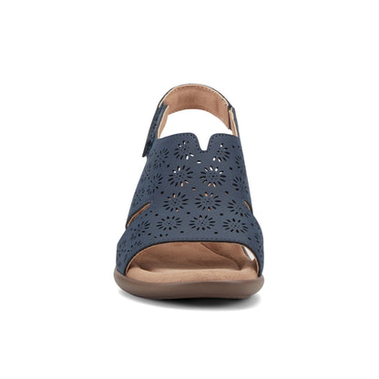Easy Spirit Conie Heeled Sandals - Navy