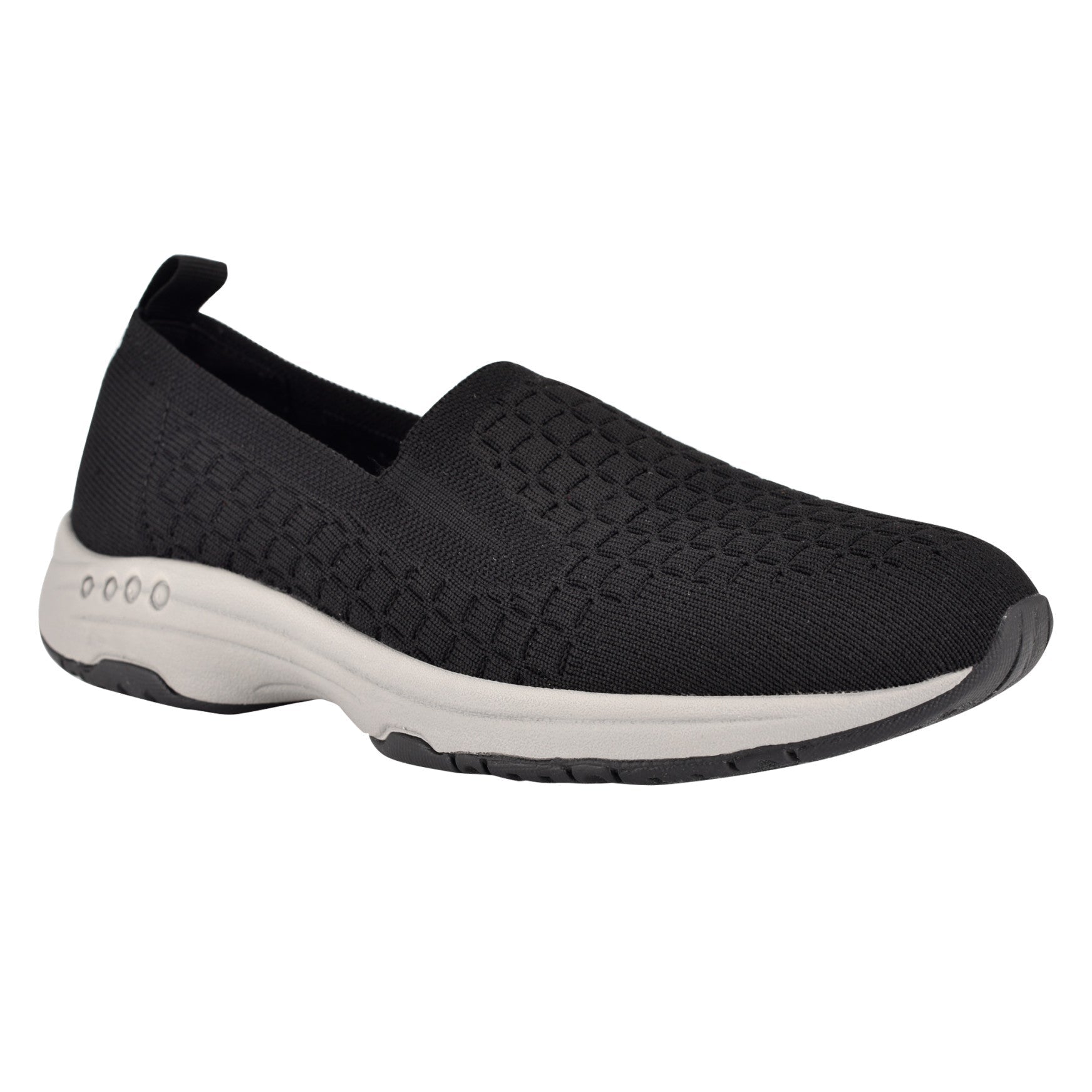 Easy Spirit Tech Eco Slip On Sneakers - Black Recycled Knit