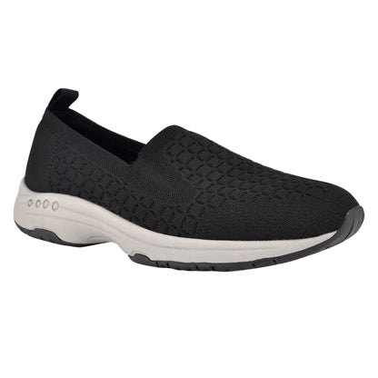 Easy Spirit Tech Eco Slip On Sneakers - Black Recycled Knit