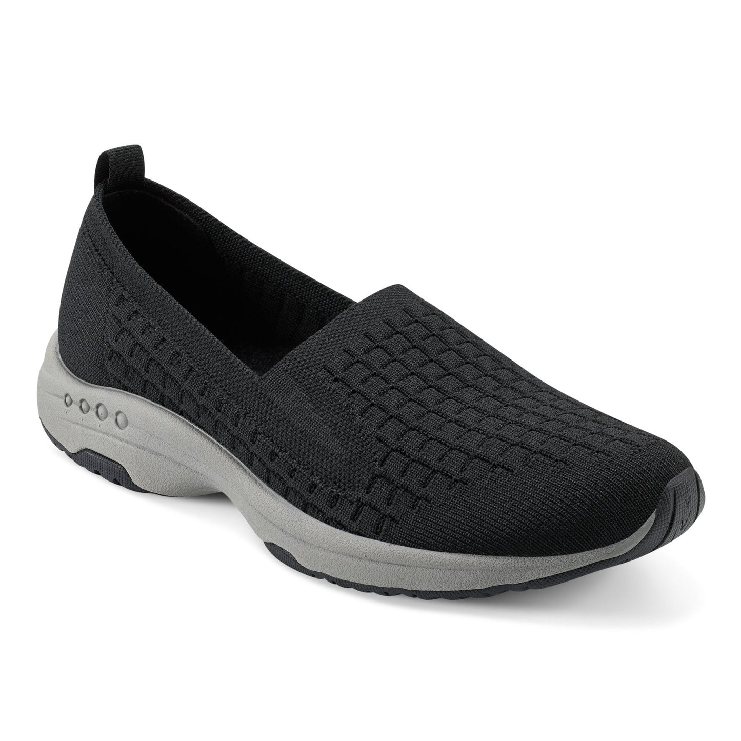 Easy Spirit Tech Eco Slip On Sneakers - Black Recycled Knit