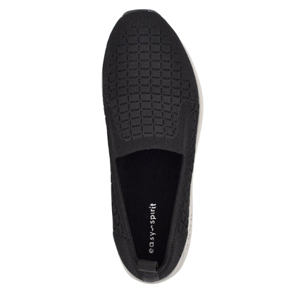 Easy Spirit Tech Eco Slip On Sneakers - Black Recycled Knit