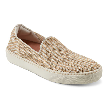 Easy Spirit Presley Casual Slip On Flats - Cream Multi Stripe