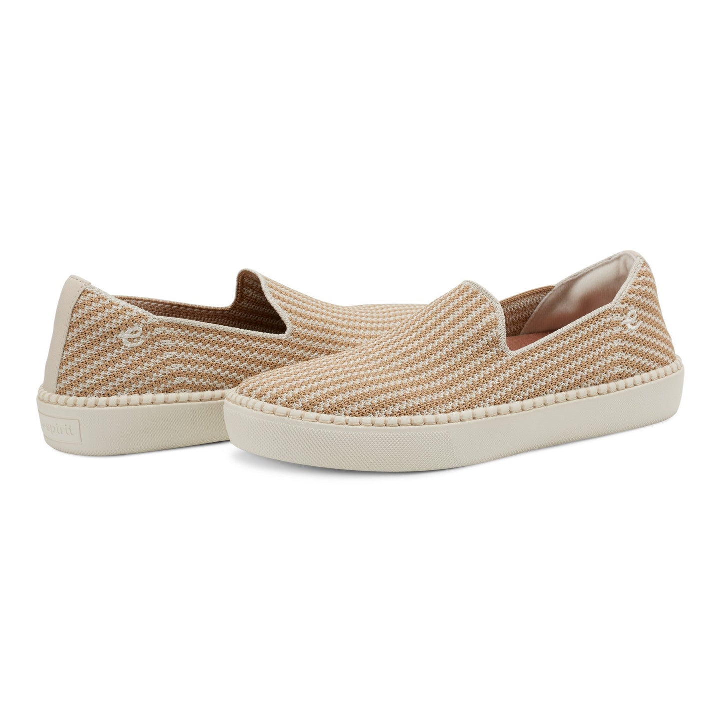 Easy Spirit Presley Casual Slip On Flats - Cream Multi Stripe