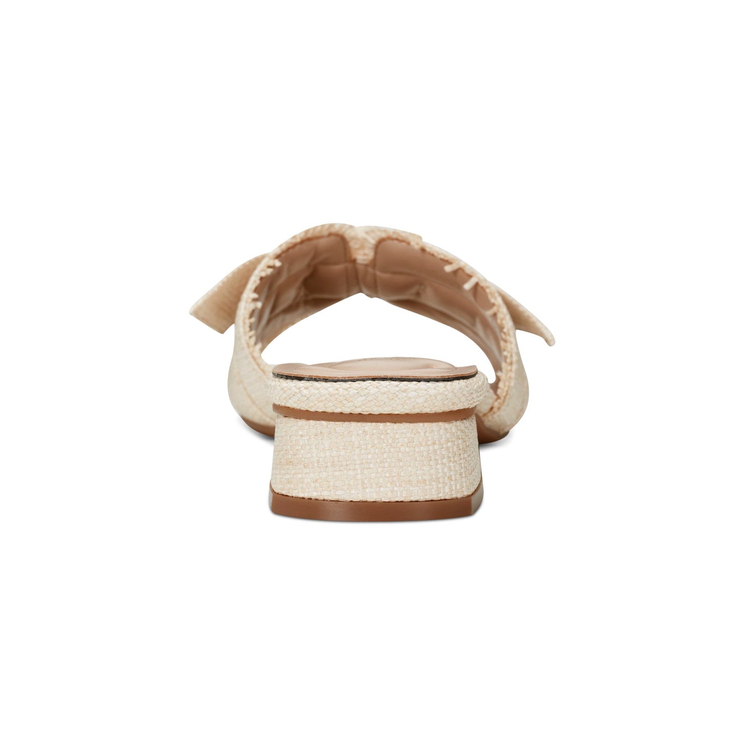 Easy Spirit Girly Bow Slide Sandals - Natural Raffia