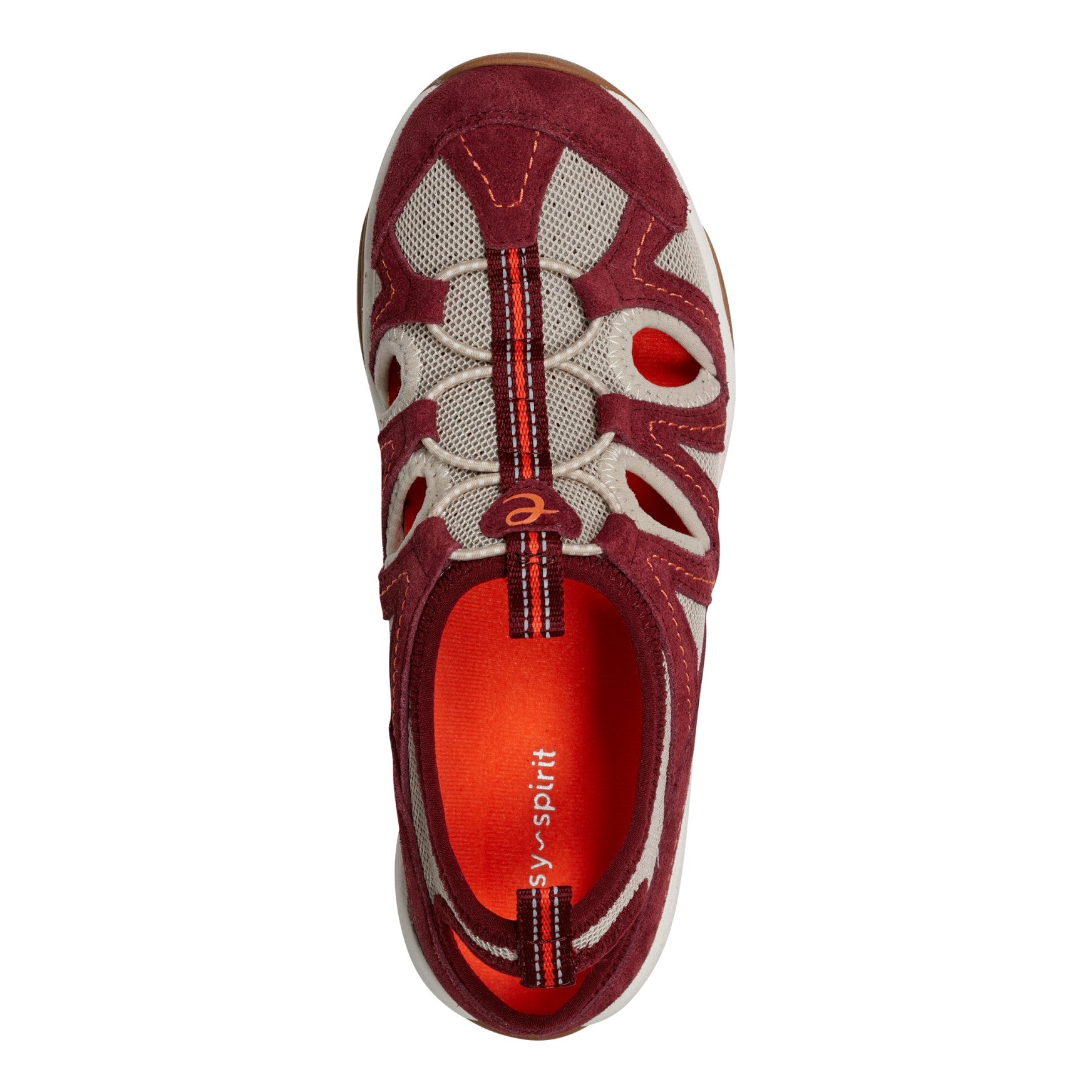 Easy Spirit Earthen Walking Shoes - Dark Red