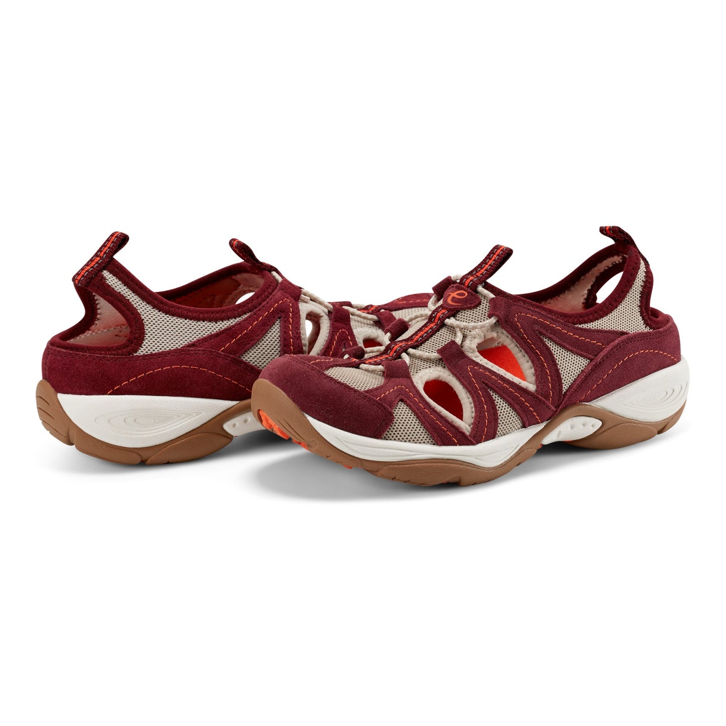 Easy Spirit Earthen Walking Shoes - Dark Red
