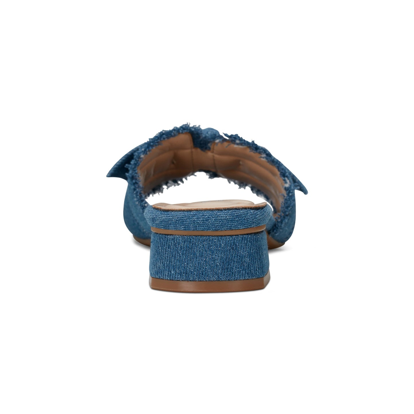 Easy Spirit Girly Bow Slide Sandals - Denim