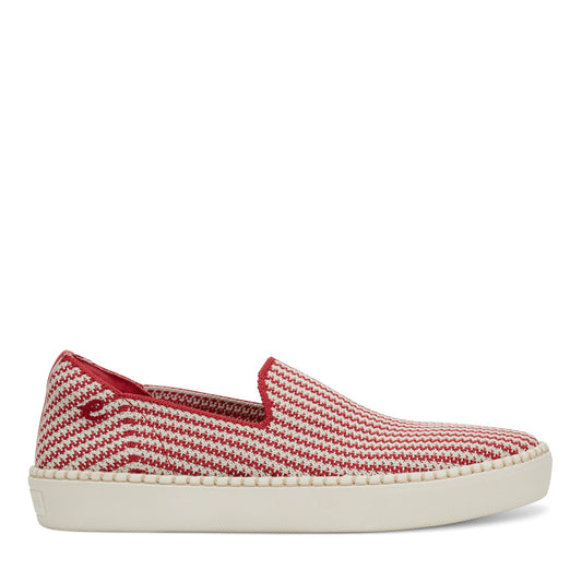 Easy Spirit Presley Casual Slip On Flats - Red/Cream Stripe