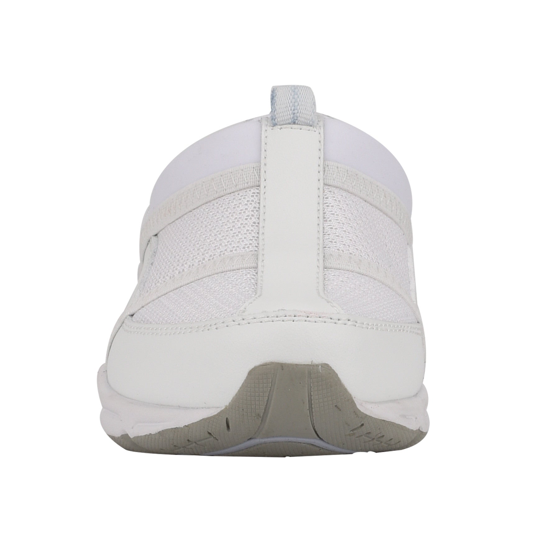 Easy Spirit Argyle Mesh Clogs - White Leather